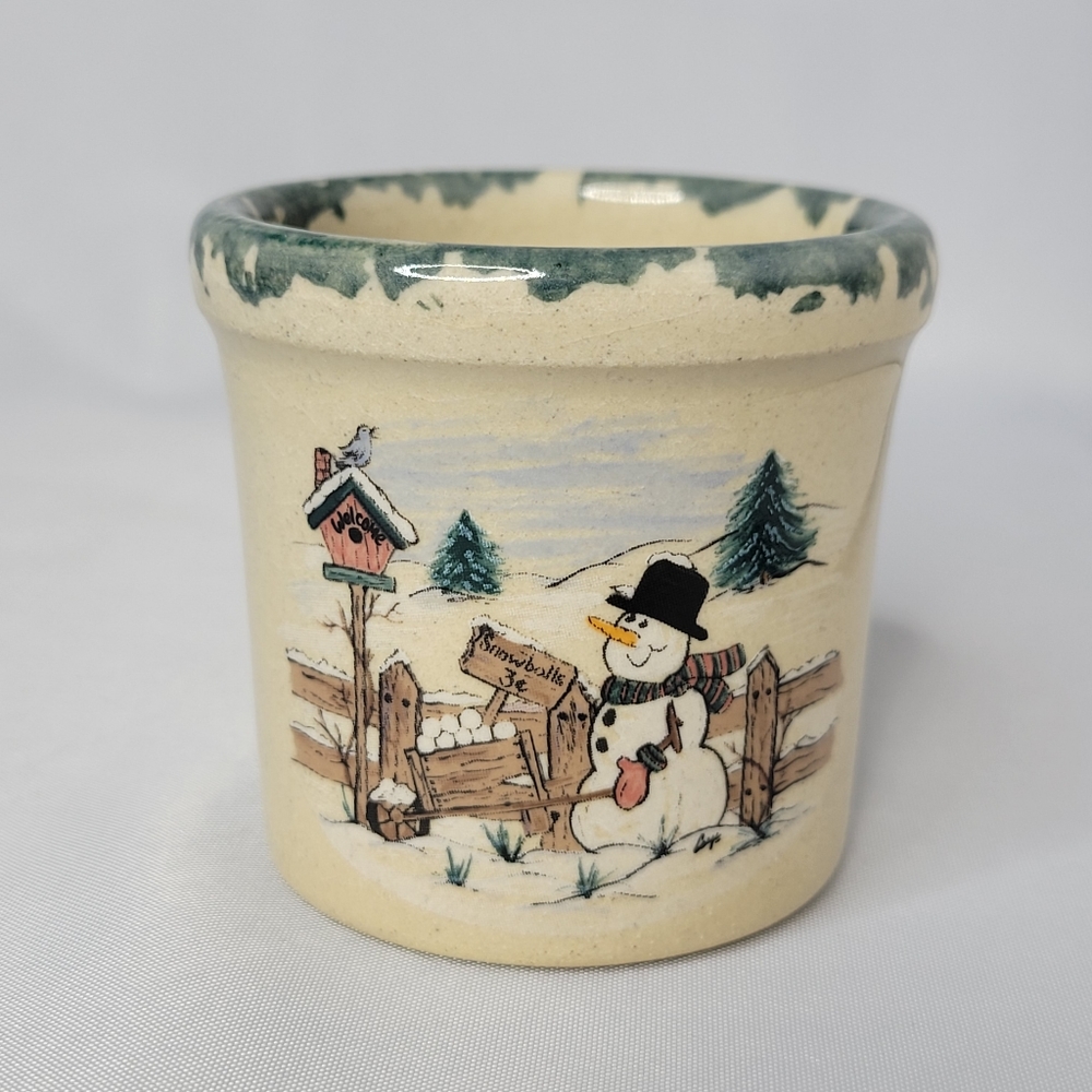 Yesteryears Marshall Texas Snowman Candle Holder